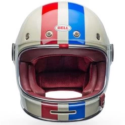 Bell Helmets Bell Bullitt Helmet - Command Gloss Vintage White/Oxblood/Blue -Bell bell helmets bell bullitt helmet command gloss vintage whiteoxbloodblue 87682.1690315467