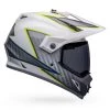 Bell Helmets Bell MX-9 Adventure Helmet W/ MIPS - Dalton Gloss White/Hi-Viz Yellow -Bell bell helmets bell mx 9 adventure helmet w mips dalton gloss whitehi viz yellow 20356.1690482182