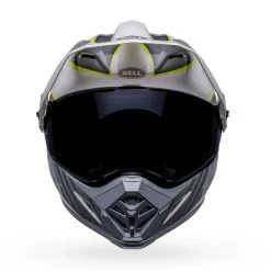 Bell Helmets Bell MX-9 Adventure Helmet W/ MIPS - Dalton Gloss White/Hi-Viz Yellow -Bell bell helmets bell mx 9 adventure helmet w mips dalton gloss whitehi viz yellow 41101.1690483998