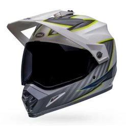Bell Helmets Bell MX-9 Adventure Helmet W/ MIPS - Dalton Gloss White/Hi-Viz Yellow -Bell bell helmets bell mx 9 adventure helmet w mips dalton gloss whitehi viz yellow 41275.1690483235