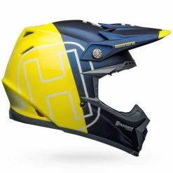 Bell Helmets Moto-9 Flex (Large) (Husqvarna Gotland Gloss Matte/Gloss Blue/Hi-Viz) -Bell bell helmets moto 9 flex large husqvarna gotland gloss mattegloss bluehi viz bl 7122600 01601.1607636439