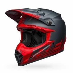 Bell Helmets Moto-9 Flex (Medium) (Louver Matte Gray/Red) -Bell bell helmets moto 9 flex medium louver matte grayred bl 7122611 18681.1607505391
