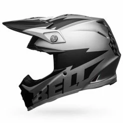 Bell Helmets Moto-9 Flex (Breakaway Matte Silver/Black) -Bell bell helmets moto 9 flex small breakaway matte silverblack bl 7122634 28670.1607491818