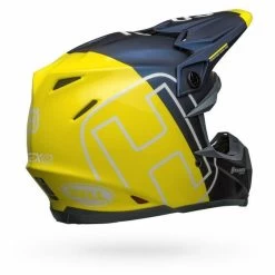Bell Helmets Moto-9 Flex (Small) (Husqvarna Gotland Gloss Matte/Gloss Blue/Hi-Viz) -Bell bell helmets moto 9 flex small husqvarna gotland gloss mattegloss bluehi viz bl 7122598 66630.1607640637
