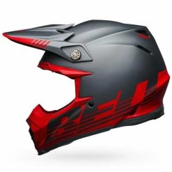 Bell Helmets Moto-9 Flex (XL) (Louver Matte Gray/Red) -Bell bell helmets moto 9 flex xl louver matte grayred bl 7122613 81867.1607504168