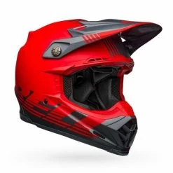 Bell Helmets Moto-9 Flex (XL) (Louver Matte Gray/Red)