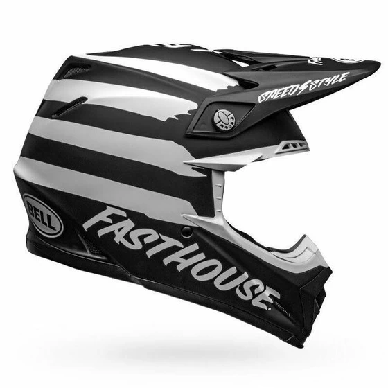 Bell Helmets Moto-9 MIPS (Medium) (Fasthouse Signia) (Matte Black/White) 7 Bell Helmets Moto-9 MIPS (Medium) (Fasthouse Signia) (Matte Black/White) - Image 5