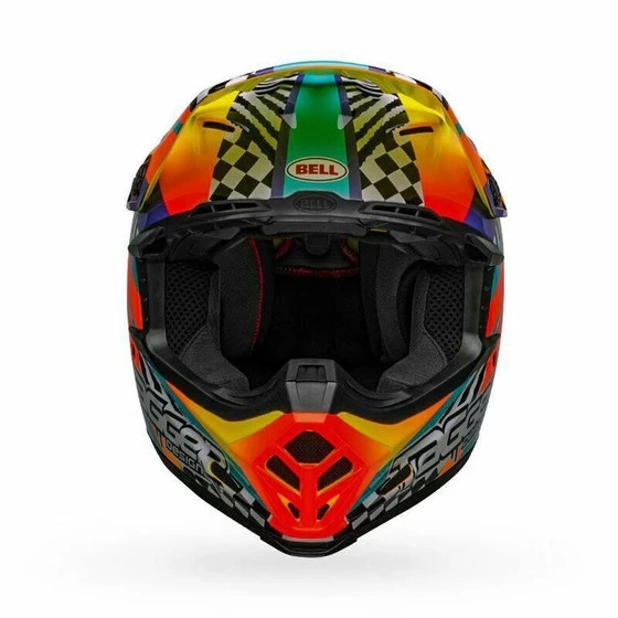Bell Helmets Moto-9 MIPS (Medium) (Tagger Breakout) (Gloss Orange/Yellow) 4 Bell Helmets Moto-9 MIPS (Medium) (Tagger Breakout) (Gloss Orange/Yellow) - Image 2