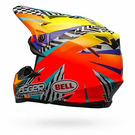 Bell Helmets Moto-9 MIPS (Medium) (Tagger Breakout) (Gloss Orange/Yellow) 8 Bell Helmets Moto-9 MIPS (Medium) (Tagger Breakout) (Gloss Orange/Yellow) - Image 6