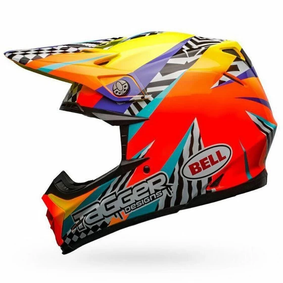 Bell Helmets Moto-9 MIPS (Medium) (Tagger Breakout) (Gloss Orange/Yellow) 9 Bell Helmets Moto-9 MIPS (Medium) (Tagger Breakout) (Gloss Orange/Yellow) - Image 7