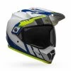 Bell Helmets MX-9 Adventure MIPS (Large) (Dash Gloss) (White/Blue/Hi-Viz) -Bell bell helmets mx 9 adventure mips large dash gloss whitebluehi viz bl 7110320 17750.1607490879