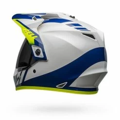 Bell Helmets MX-9 Adventure MIPS (Small) (Dash Gloss) (White/Blue/Hi-Viz) -Bell bell helmets mx 9 adventure mips small dash gloss whitebluehi viz bl 7110318 84539.1607488347