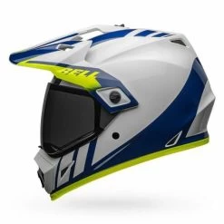 Bell Helmets MX-9 Adventure MIPS (XL) (Dash Gloss) (White/Blue/Hi-Viz) -Bell bell helmets mx 9 adventure mips xl dash gloss whitebluehi viz bl 7110321 41058.1607498668