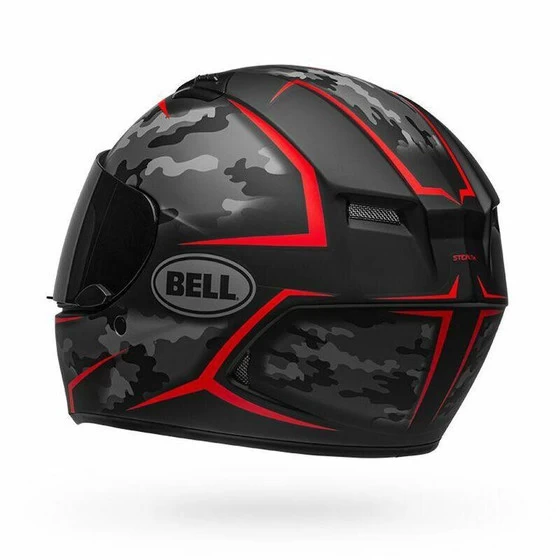 Bell Helmets Qualifier (Stealth Camo) (Small) (Black/Red) 9 Bell Helmets Qualifier (Stealth Camo) (Small) (Black/Red) - Image 7