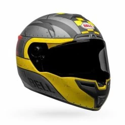Bell Helmets SRT (Devil May Care) (Medium) (Gray/Yellow)