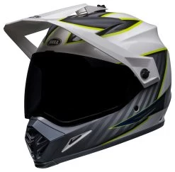 Bell Helmets Bell MX-9 Adventure Mips Dalton Helmet -Bell bell mx9 adventure mips dalton helmet white grey hi viz yellow